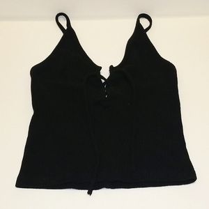 Black crop top, size S